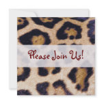 Leopard Print Big Cat Pattern Party Invitation
