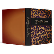 Leopard Print Binder