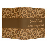 Leopard Print Binder