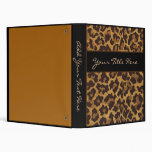 Leopard Print Binder