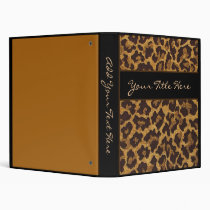 Leopard Print Binder binders