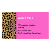 Leopard Print Business Card business cards by SBCSTUDIO Leopard Print Business Card business cards