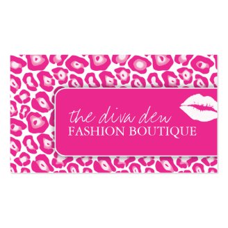 LEOPARD PRINT BUSINESS CARDS