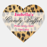 leopard print Candy Buffet Sticker