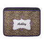 leopard print chic purple elegance sleeve for macbook air