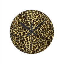 Leopard Print Clock