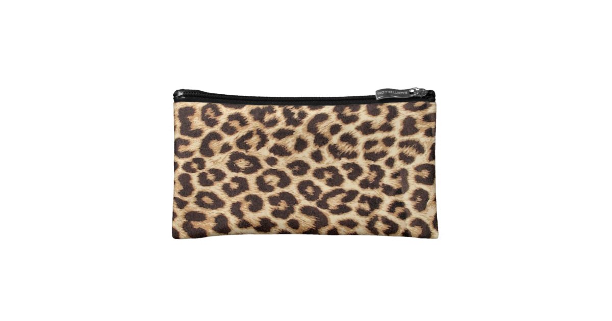 Leopard Print Cosmetic Bag Zazzle