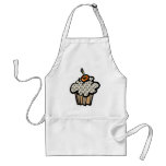 leopard print cupcake apron