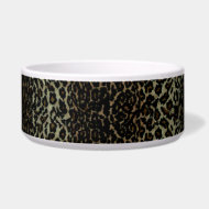 Leopard Print Dog Bowl petbowl
