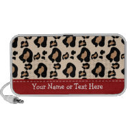 Leopard Print Doodle Speakers Custom doodle