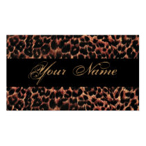 Leopard Print Elegance Business Card
