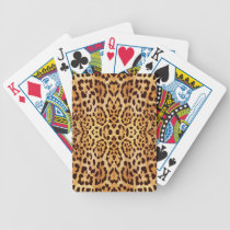 cool, elegant, leopard, fashion, cute, girly, faux, animal, skin, game, card, funny, trendy, fur, fashionata, bicycle playing cards, [[missing key: type_bicycle_playingcard]] with custom graphic design