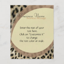 Leopard Print Flyer