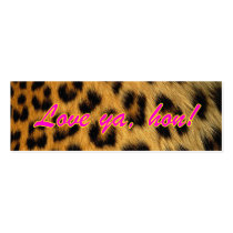 Leopard Print Gift Tags business cards