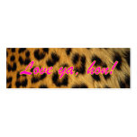 Leopard Print Gift Tags Business Card