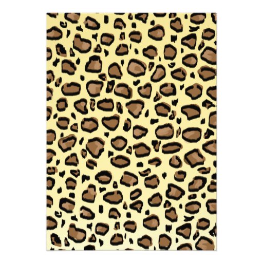 Leopard Print Graduation Party Personalized Invite