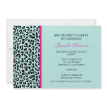 Leopard Print Personalized Invitation