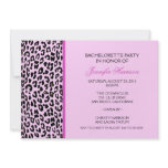 Leopard Print Personalized Invitation