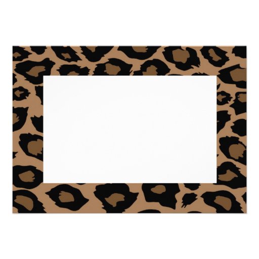 Leopard Print Invitation