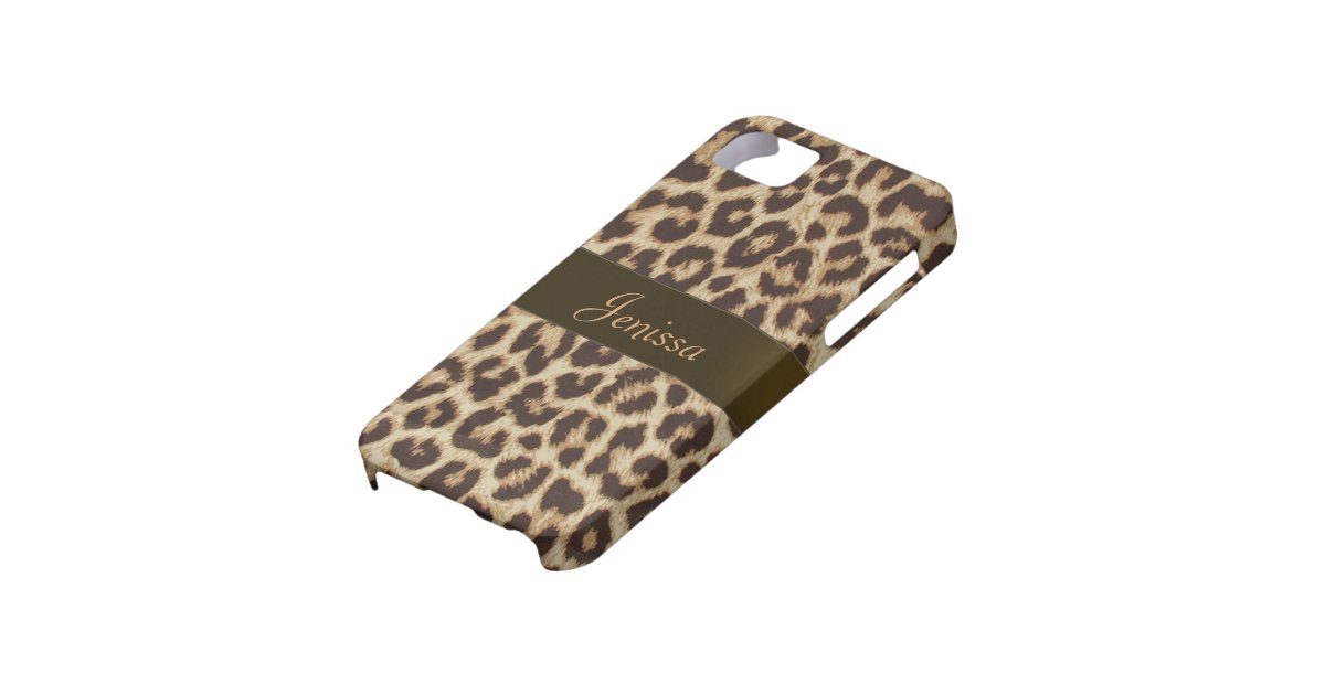 leopard print phone bag