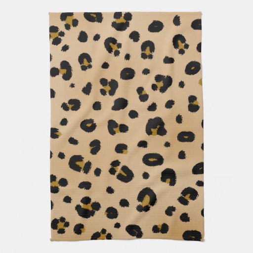 Leopard Print Kitchen Towel from Zazzle.