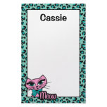 Leopard Print Kitty Stationery