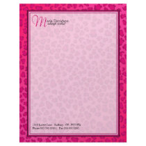 Leopard Print Letterhead