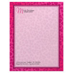 Leopard Print Letterhead