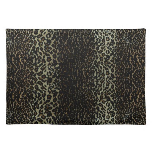 Leopard Print MoJo Placemat Zazzle