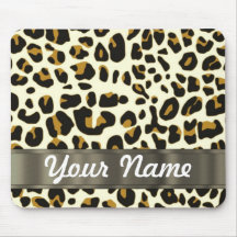 leopard print mousepad