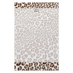 Leopard Print/Natural/Add background color!! stationery