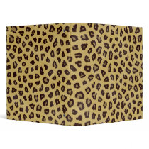 leopard print notebook binder