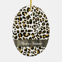 leopard print ornament