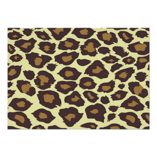 Leopard Print Party Custom Announcement