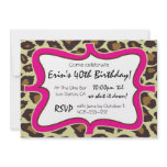 Leopard Print Party Custom Announcement
