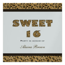 Leopard Print Party Invitations invitations