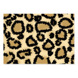 Leopard Print Pattern, Brown and Black. Business Cards