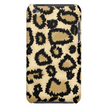 Leopard Print Pattern, Brown and Black. Barely There iPod Cover