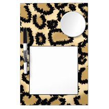Leopard Print Pattern, Brown and Black. Dry-Erase Board