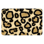 Leopard Print Pattern, Brown and Black. Rectangle Magnets