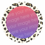 leopard print photo frame border cut outs