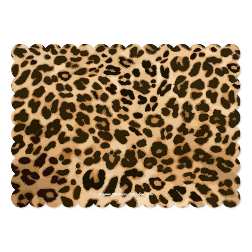 Leopard Print Pink Bow Graduation/Party Invitation 5" X 7" Invitation Card