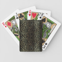 Leopard Print Playing Cards