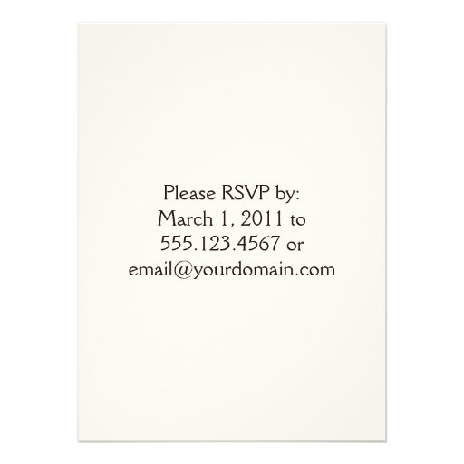 Leopard Print Post Wedding Invitation