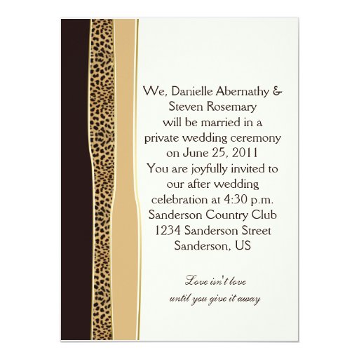 animal print wedding invitations leopard print post wedding invitation zazzle animal print wedding invitations leopard print post wedding invitation zazzle