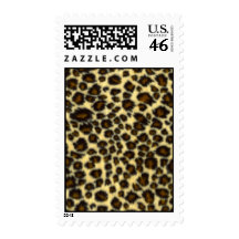 Leopard Print Postage Stamps