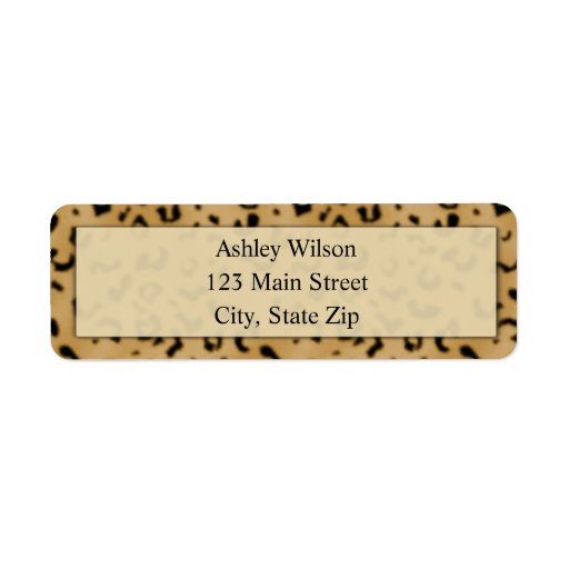 leopard-print-return-address-labels-zazzle