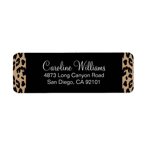 leopard-print-return-address-labels-zazzle