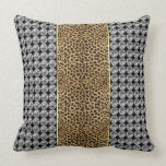 Leopard Print,ribbon,bow & Rhinestone Mojo Pillow