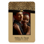 Leopard Print Ribbon Jewel Photo Flexible Magnet